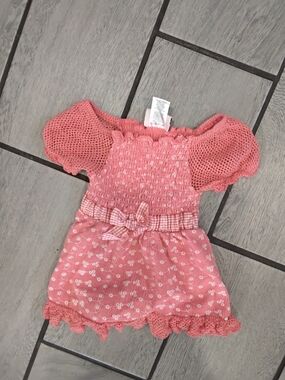 Little LASS Girls Pink Smocked Floral Dress with Puff Sleeves-18MONTH